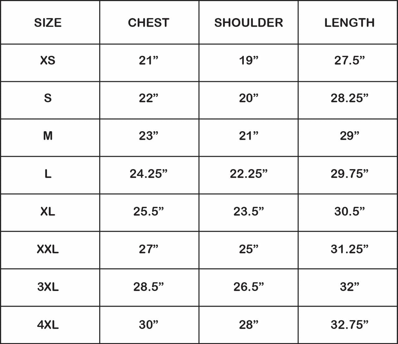 Size Guide